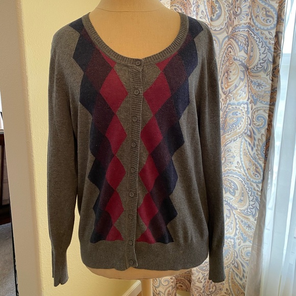 Sonoma argyle cardigan - Picture 1 of 5